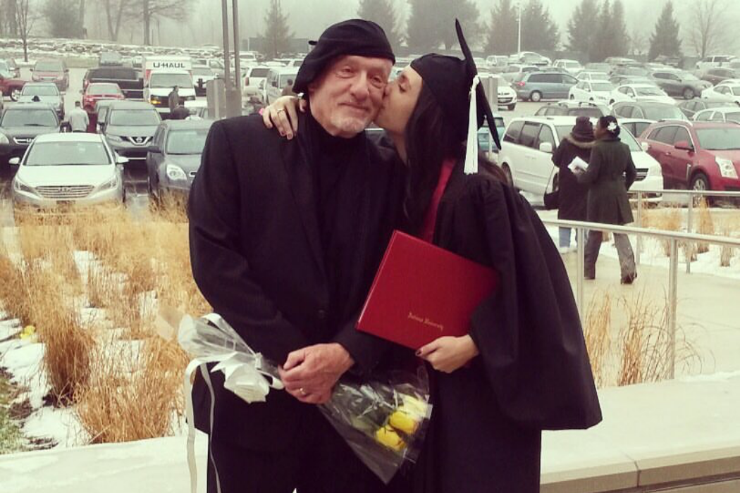 Jonathan Banks with daughter at IU graduation